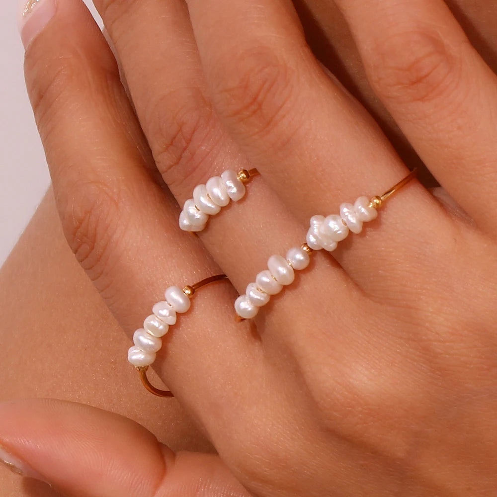 Pearl Ring Gold Plated