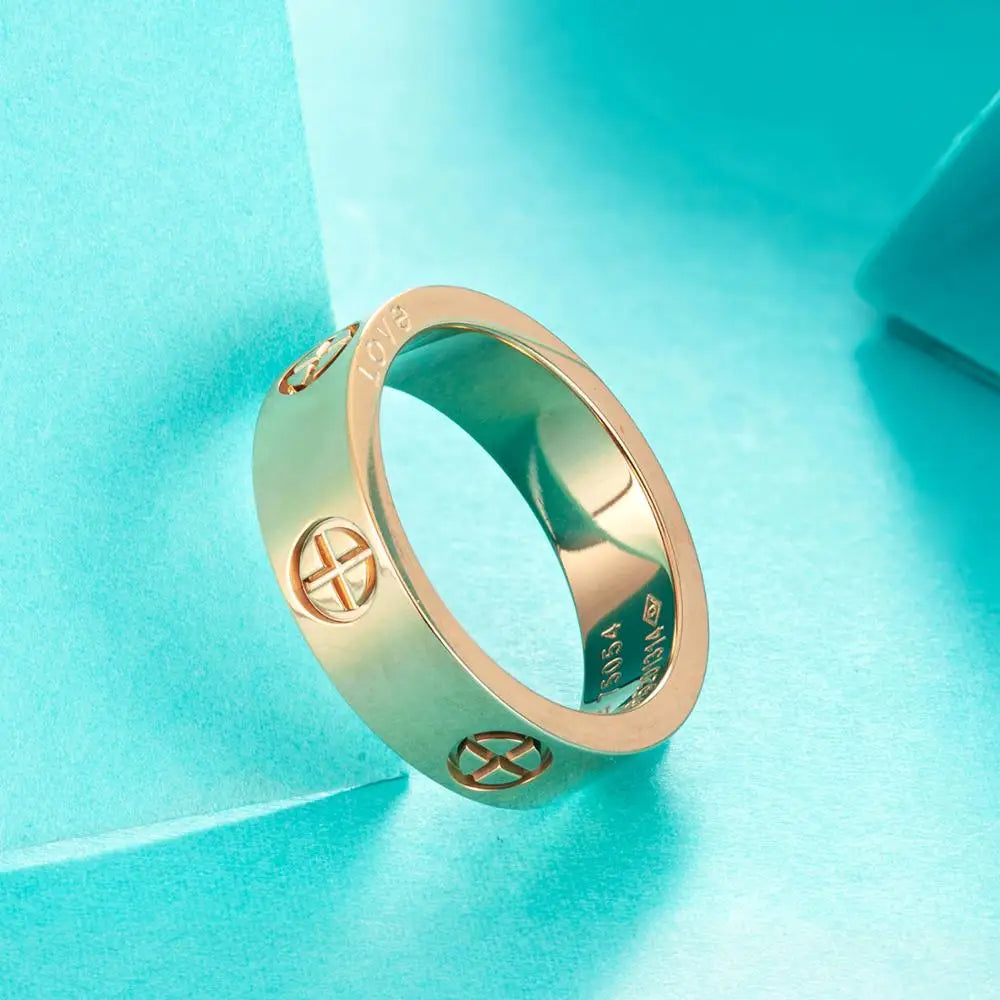 Fashion Classic Cross Stainless Steel Rings