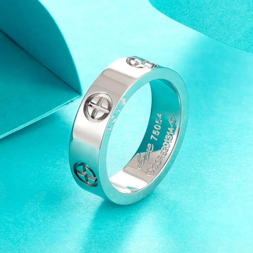 Fashion Classic Cross Stainless Steel Rings