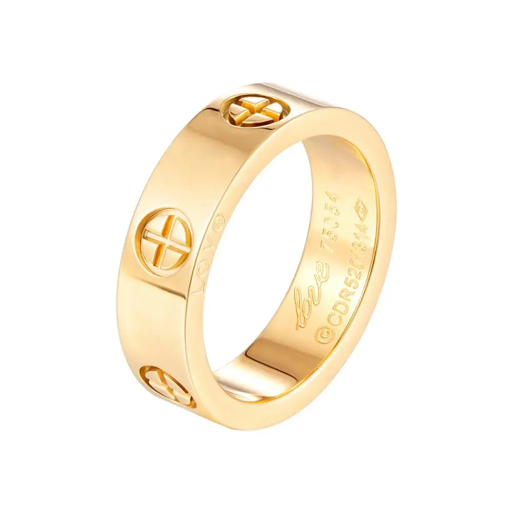 Fashion Classic Cross Stainless Steel Rings