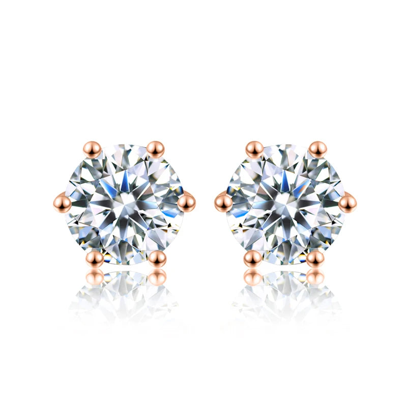 Stud Earrings Lab Created Diamond Wedding Jewelry