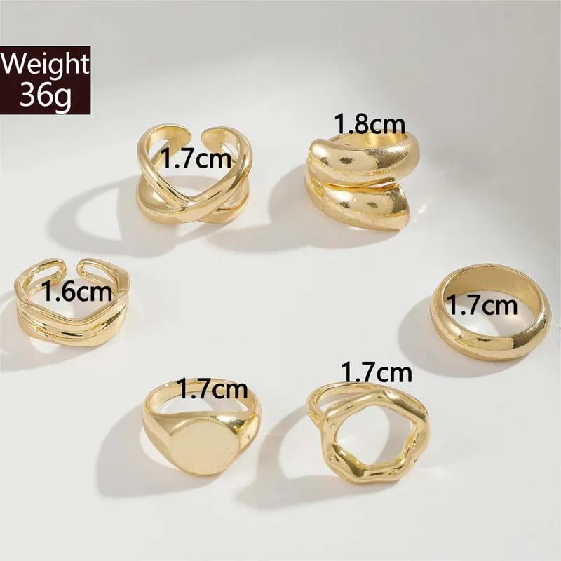 Rings Set For Women Jewelry Gift