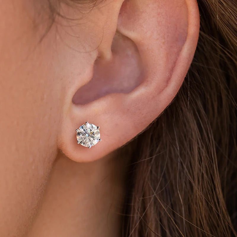 Stud Earrings Lab Created Diamond Wedding Jewelry