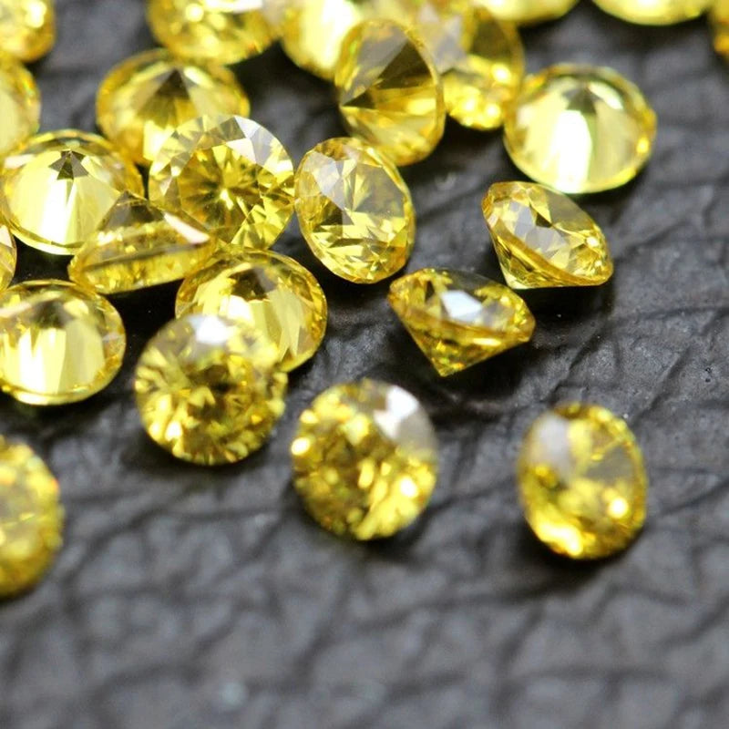 Golden Yellow Color Diamond Round for Jewelry