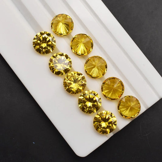 Golden Yellow Color Diamond Round for Jewelry