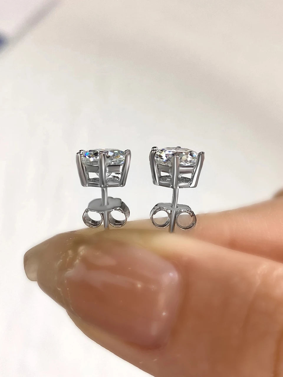 Stud Earrings Lab Created Diamond Wedding Jewelry