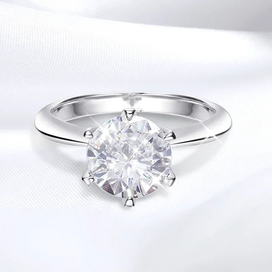 Lab Diamond Solitaire Ring for Women Engagement