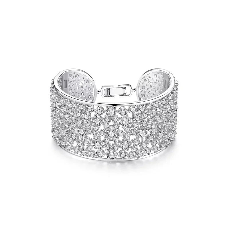 Lab Diamond Bangle Bracelet For Women