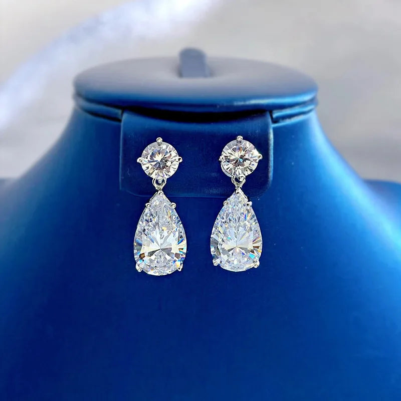 Water Drop Diamond Women Earrings