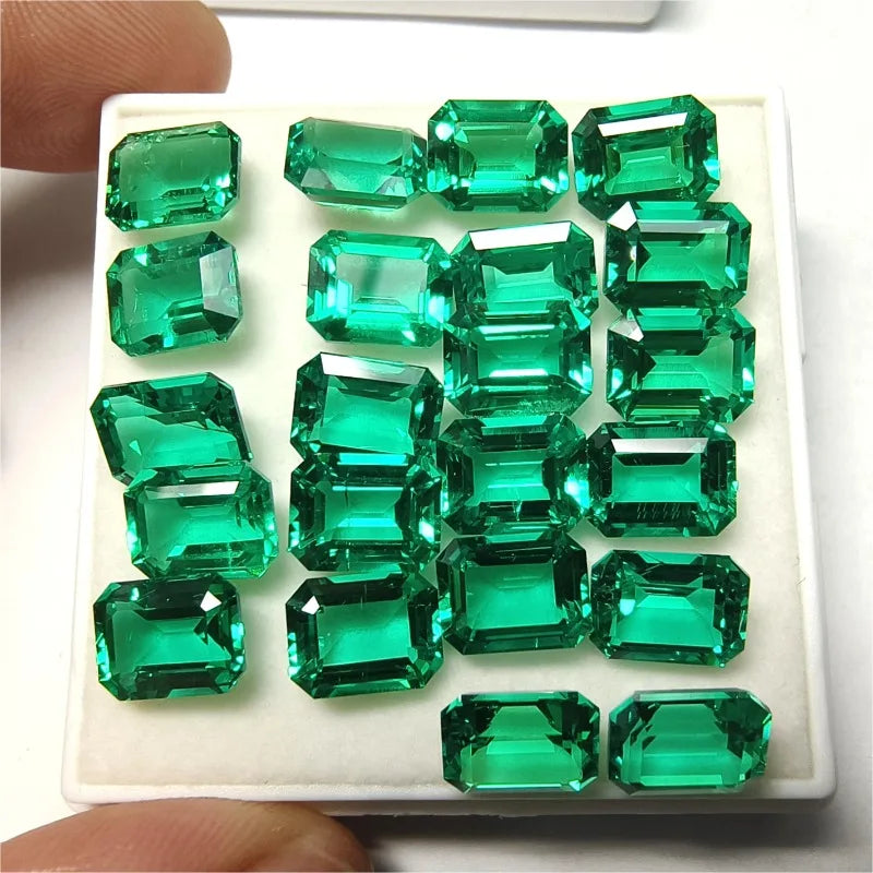 Lab Grown Columbia Emerald Gemstone